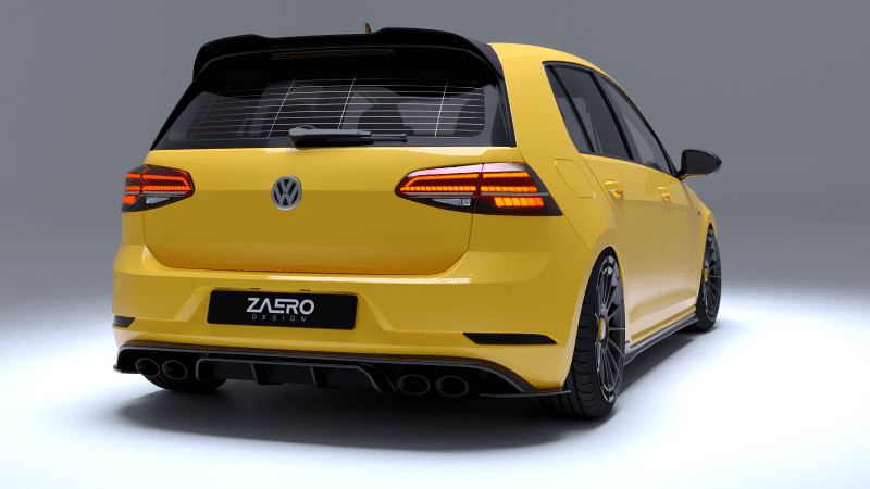 Zaero Design EVO-1 DIFFUSOR FÜR VW GOLF 7 R (FACELIFT)