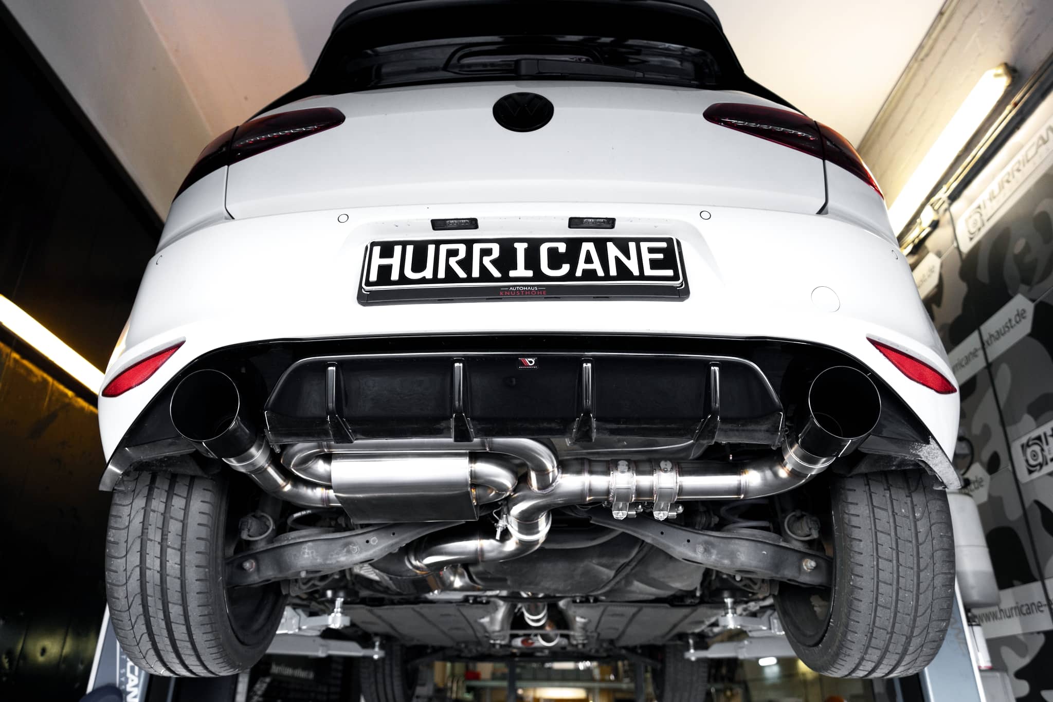 Hurricane 3,5" Auspuffanlage für VW Golf GTI 7 Clubsport V3