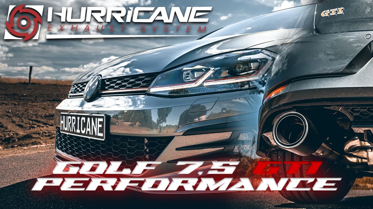 Hurricane 3,5" Auspuffanlage für VW Golf GTI 7.5 Performance OPF  V2