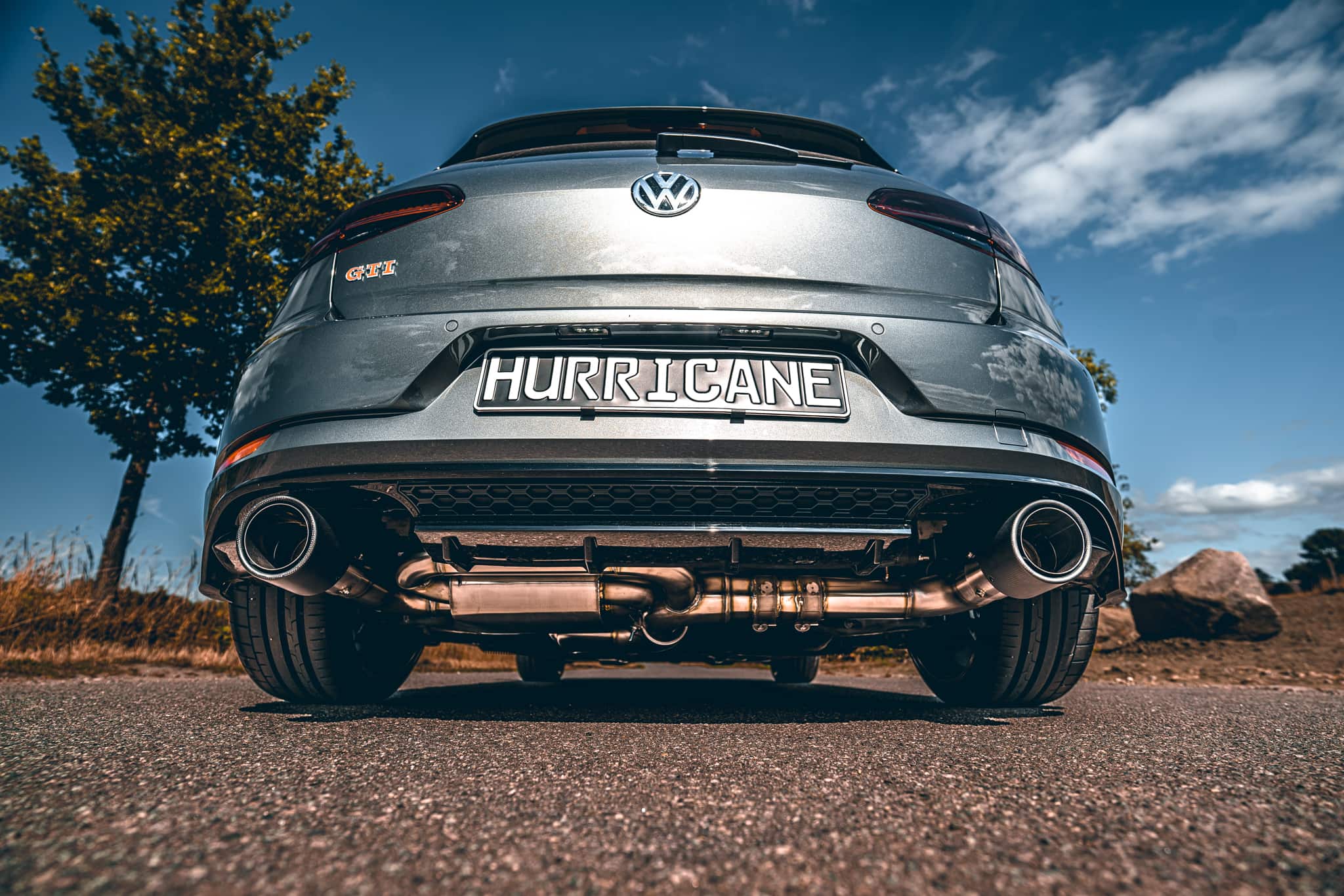 Hurricane 3,5" Auspuffanlage für VW Golf GTI 7.5 Performance OPF  V2