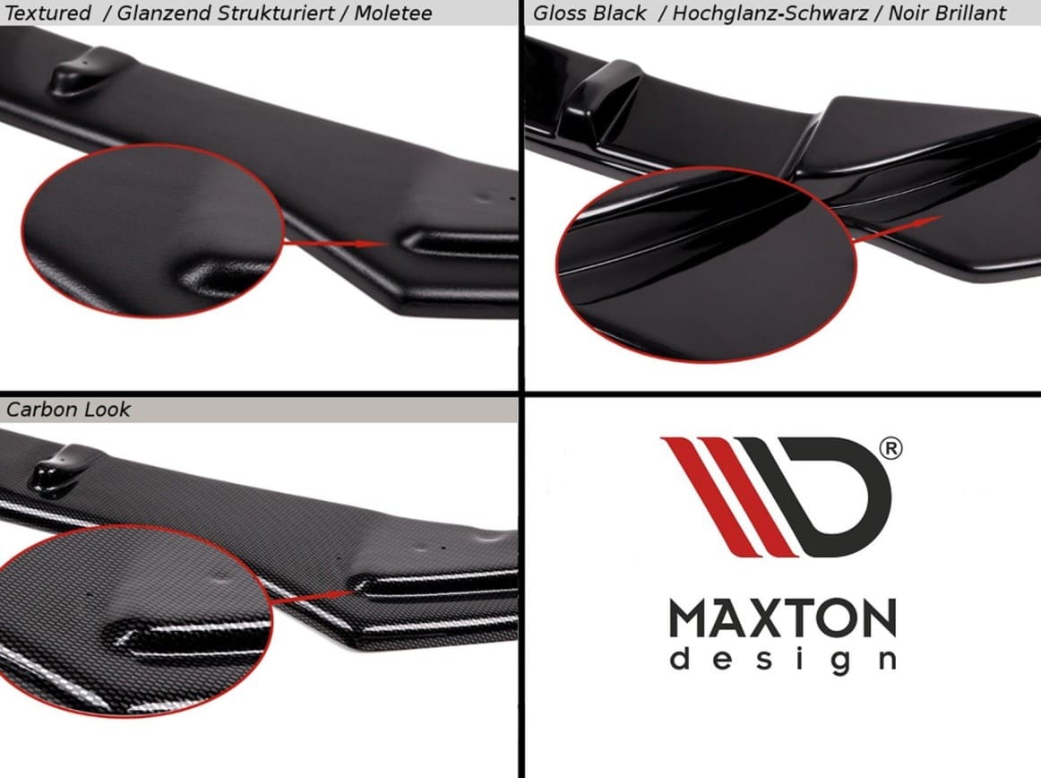 Maxton Design Cup Spoilerlippe Front Ansatz V.3 für Tesla Model 3