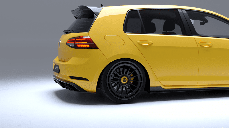 Zaero Design EVO-1 DIFFUSOR FÜR VW GOLF 7 R (FACELIFT)