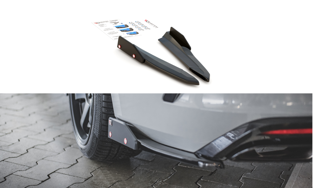 Maxton Design Heck Ansatz Flaps Diffusor V.2 +Flaps für Skoda Octavia RS Mk4