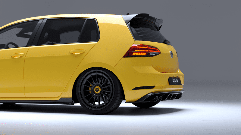 Zaero Design EVO-1 DIFFUSOR FÜR VW GOLF 7 R (FACELIFT)