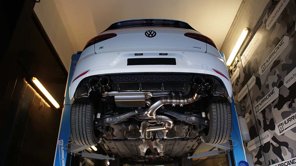Hurricane 3,5" Auspuffanlage für VW Golf 7.5 R 310PS V2