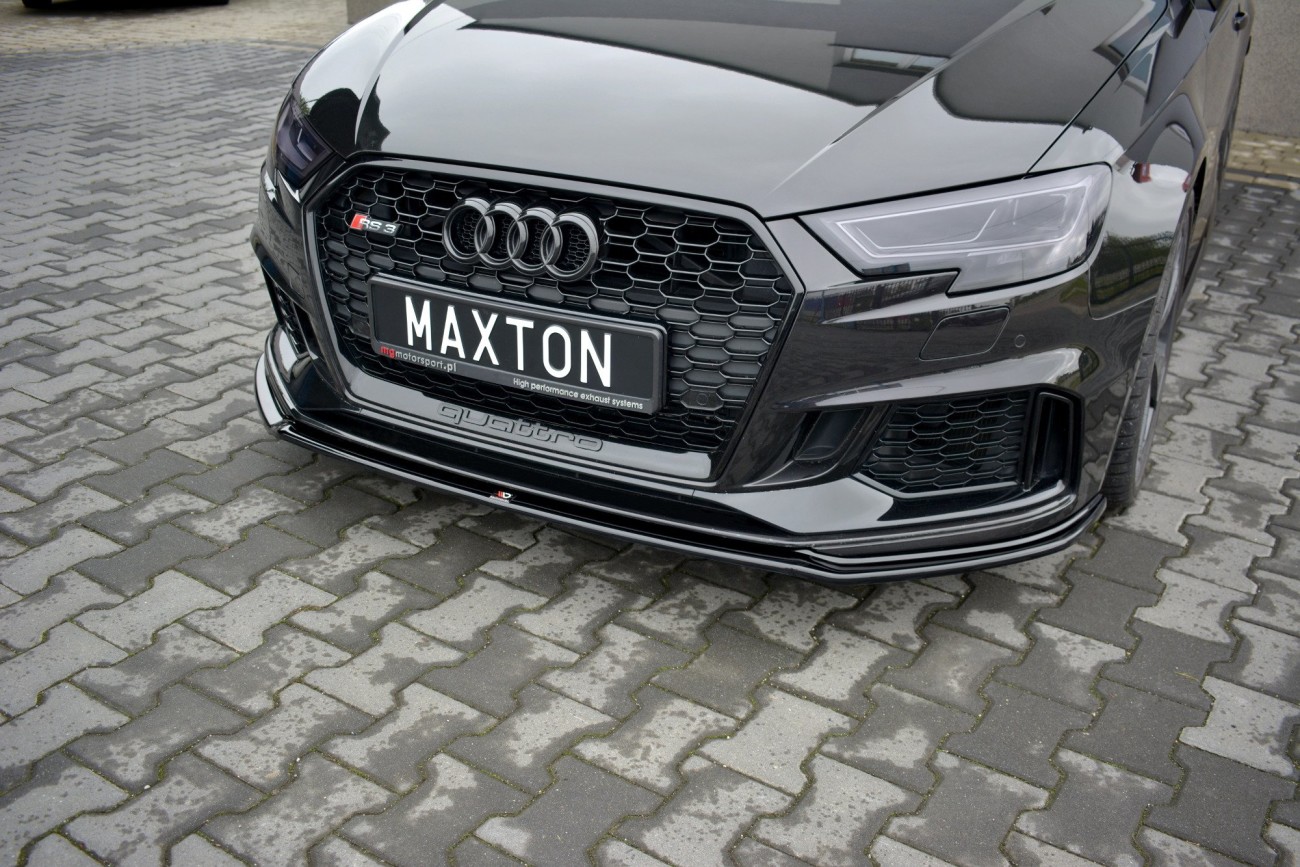 Maxton Design Cup Spoilerlippe Front Ansatz V.2 für Audi RS3 8V FL Sportback