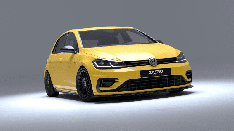 Zaero Design EVO-1 FRONTSPOILER FÜR VW GOLF 7 R (FACELIFT)