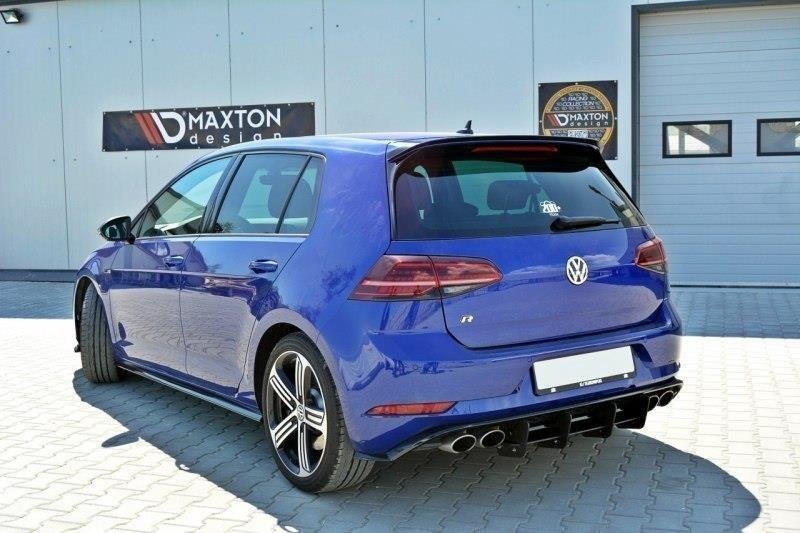 Maxton Design Diffusor Heck Ansatz für Heckschürze für VW GOLF 7 R Facelift