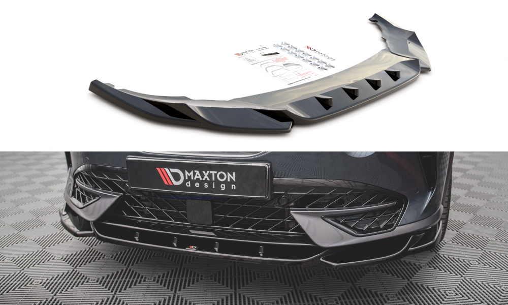 Maxton Design Front Ansatz V.1 für Cupra Formentor schwarz Hochglanz