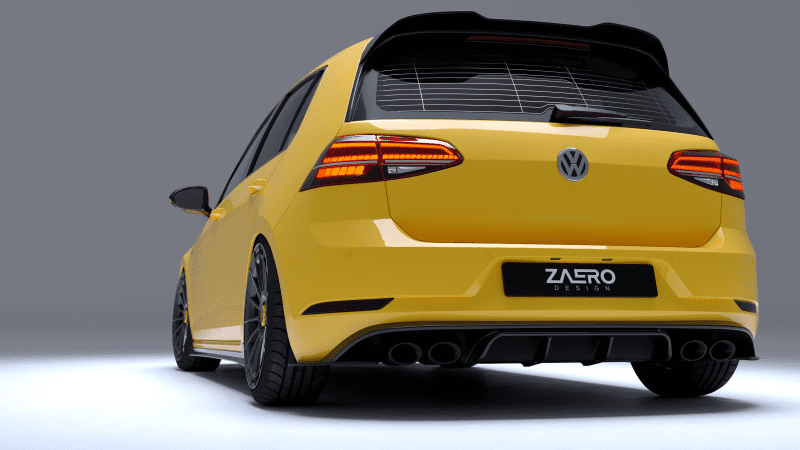 Zaero Design EVO-1 DIFFUSOR FÜR VW GOLF 7 R (FACELIFT)